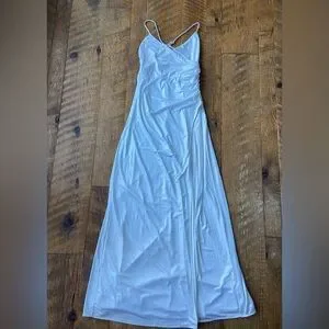 Revolve Dresses | Revolve Superdown White Maxi Dress | Color: Silver/White | Size: S | Ekhelsene's Closet Revolve Dresses | Revolve Superdown White Maxi Dress | Color: Silver/White | Size: S | Ekhelsene's Closet